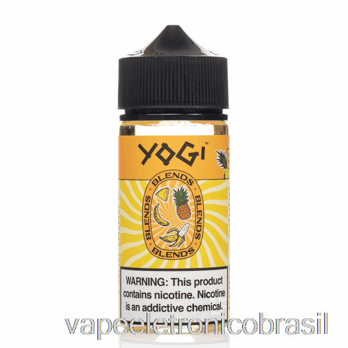 Vape Eletrônico Banana Abacaxi Gelo - Misturas De Iogue - 100ml 0mg